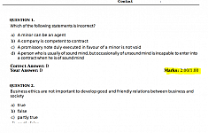 Mark per question and Marks scored, need to be displayed in review PDF